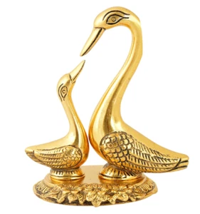 Metal Kissing Duck Showpiece for Home and Living Room Decor,- Decorative Items - Picture 1 of 4