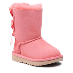 UGG Toddlers Bailey Bow II Boots Pink Blossom Size 7C