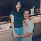 Vintage Polaroid Photo Cute Couple Lady Man Jewelry Store Found Art Snapshot