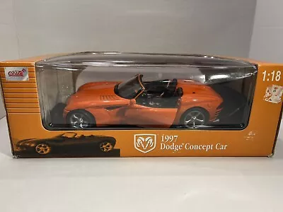 Coche diecast naranja Dodge Concept Anson 1997 escala 1:18 Foto 1 de 4