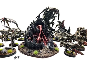 Warhammer 40k Tyranid Army/Battlefield, Alien Wargames Hive Mind - Picture 1 of 11