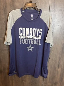 NWT Dallas Cowboys Combine Training  NFL Team Apparel Blue T-shirt Men’s 2XL - Picture 1 of 8