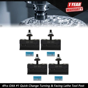 New 4Pcs OXA #1 Quick Change Turning & Facing Lathe Tool Post Holder OXA 250-001 - Picture 1 of 18