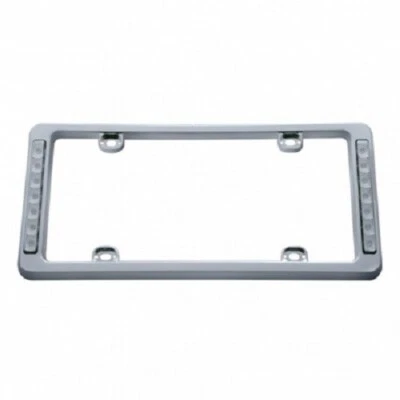 Marco de matrícula - (14 LED) LED rojo con lente transparente Foto 1 de 3