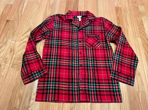 Wondershop Hemd Damen SRed grün kariert Langarm Pyjama Schlafshirt - Bild 1 von 15