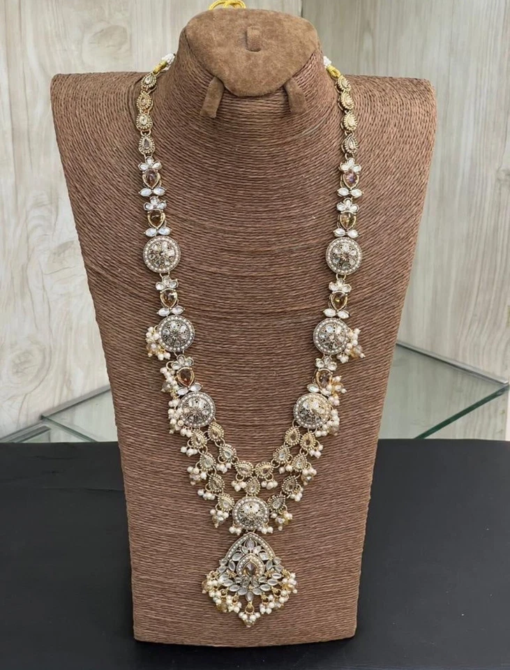 Pakistani/Indian Beads Turkish Necklace Golden Long Mala - Image 1 of 1