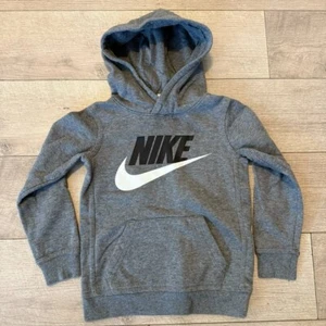 Boys Nike Gray Hoodie Sweatshirt Size XS - Picture 1 of 6