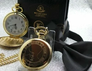 Peaky Blinders Gold Taschenuhr und Kette im Auftrag von Birmingham Luxusetui - Bild 1 von 8