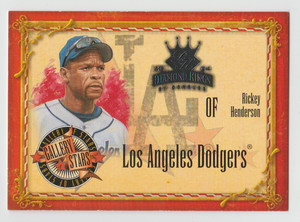 RICKEY HENDERSON Dodgers 2004 Donruss Diamond Kings Gallery of Stars #G8 HOF