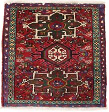 Geometric Tribal Vintage Small 3X3 Square Rug Oriental Handmade Farmhouse Carpet