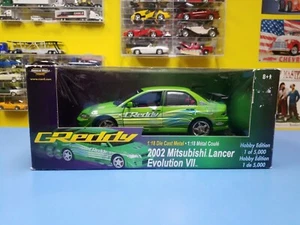 AMERICAN MUSCLE  ERTL  2002 MITSUBISHI LANCER EVO VII  HOBBY EDITION 1 OF 5000   - Picture 1 of 9