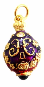 Pendant Egg Style Faberge - Clean Copy faberge egg - Nikola 2 - Picture 1 of 2