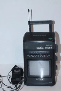 Receptor Sony MEGA Watchman FD-510 B&W TV-FM/AM, probado - Imagen 1 de 10