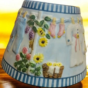 Yankee Candle Cerámica Vela Sombra Topper Día de Lavandería Floral - Imagen 1 de 9