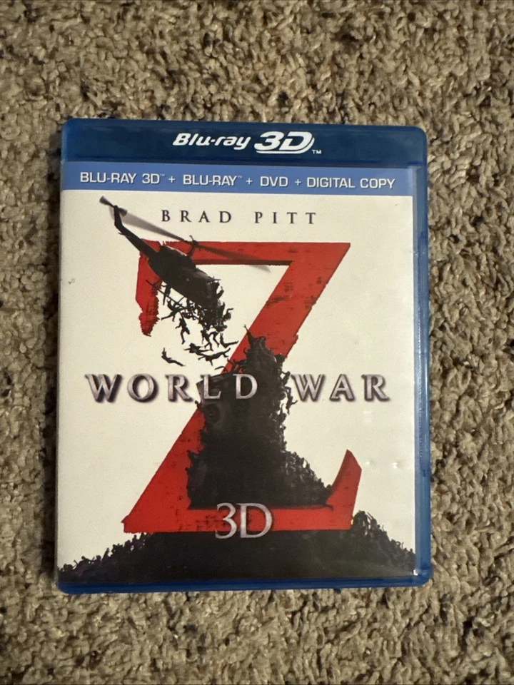 World War Z Blu-ray 3d + Blu-ray-Dvd used free shipping - Image 1 of 1