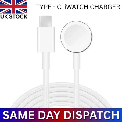 For Apple Watch iWatch 10/9/8/7/6/5/SE Magnetic USB-C Type C Fast Charger Cable - Image 1 of 4