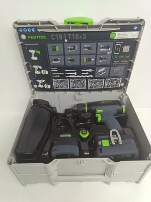 Festool T 18+3  18V Brushless Drill Driver with Systainer Box - Image 1 of 4