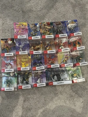 Nintendo Amiibo Lot Guardian, Link, Mario, Pikachu, Zelda, Meta Knight, Peach - Image 1 of 4