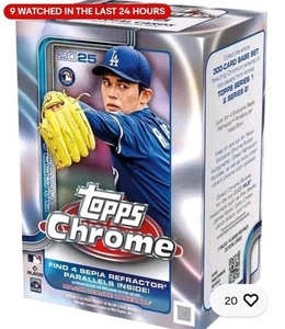 3 × 2025 Topps Chrome Baseball Blaster Box - Factory Sealed Ships 7/23 Free Ship - Bild 1 von 1