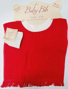 1 Asciugamano BAMBINO Crafters Pride Pull Over 12,5 x 11" ROSSO Cannone 100% Cotone - Foto 1 di 9