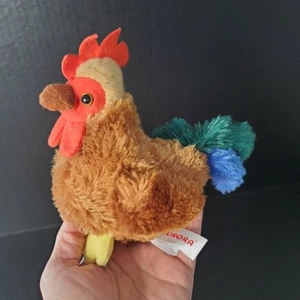 Aurora Mini Flopsie Cocky Rooster 6" Stuffed Animal Plush Bird Chicken LUXE SOFT - Picture 1 of 9