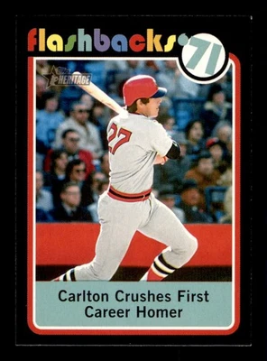 2020 Topps Heritage #BF-9 Carlton First Career Homer Baseball Flashbacks '71 - Image 1 of 2