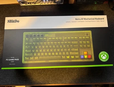 8BitDo Retro 87 Mechanical Gaming Keyboard (Windows & Android) - Xbox Ed. - NEW - Image 1 of 4