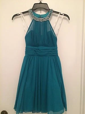 Speechless Sleeveless Party Dress 3 Embellished Jewel Neck Juniors X31771J33 - Image 1 of 4