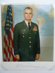 -fn- William Westmoreland  † 2005 - USA Militär, General - Foto (20x25cm)
