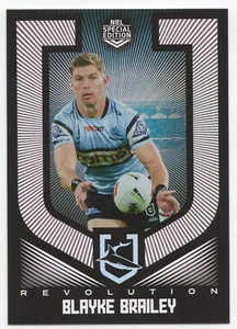 2024 TGI NRL Revolution - Silver Parallel (SS) 28 - Blayke Brailey (Sharks) - Picture 1 of 2