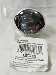 CROMO NUOVO Pro Plus Toe Touch 3/8 tappo vasca CROMO 558560 - Foto 1 di 2