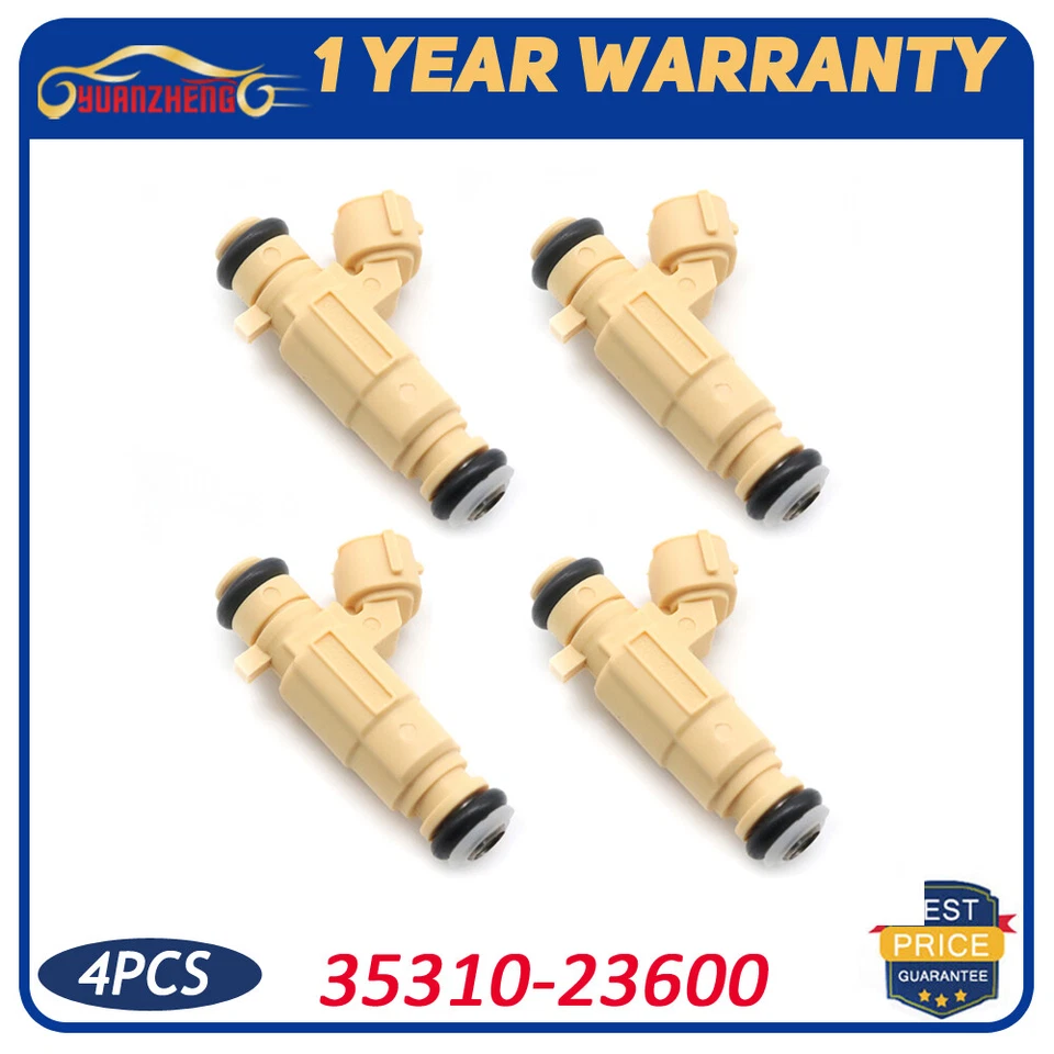 35310-23600 9260930013 Set of 4 Fuel Injector for 2001-2008 Hyundai Elantra 2.0L - Imagem 1 de 4