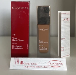 CLARINS EVERLASTING FOUNDATION SPF 15 TITANIUM DIOXIDE-SUNSCREEN 30ML #119-COCOA - Picture 1 of 3