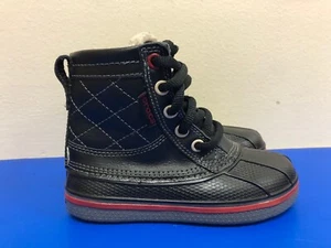 CROCS Niños Botines con Cordones Zapatos Negros TALLA US 10 USADO EN EXCELENTE ESTADO - Imagen 1 de 12