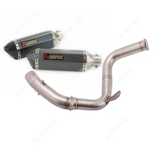 Slip On Muffler Exhaust Tips Mid Pipe Modified for Duke 390 250 RC390 2017-2020 - Picture 1 of 12