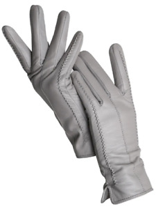 Women's Sheepskin Gloves Warm Plus Velvet Short Driving Women's Leather Gloves