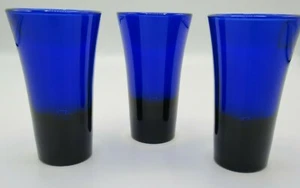 Cobalt Blue Shot/Juice Glasses 3 - Picture 1 of 4