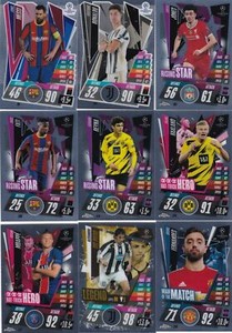 2020/21 Match Attax Chrome UEFA Soccer Complete Set (200 Cards)