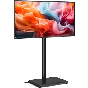 Rfiver Rfiver Floor TV Stand With Wood Base For 32-60 Inch Flat-Lightning Deals - Picture 1 of 6