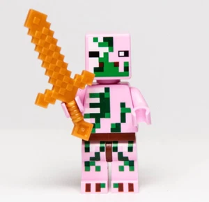 Lego Minecraft Minifigure - Zombie Pigman (min021) w/ Sword - Picture 1 of 7