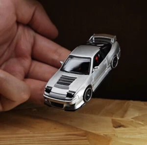 CZ MT 1:64 Silver Silvia S13 180SX Spirit REI Sports Model Diecast Display Car - Picture 1 of 12