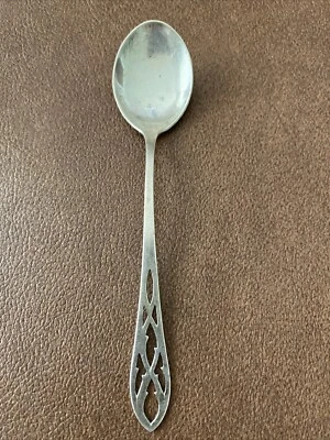 "Cuchara de chocolate grande serie mango perforado Webster Co Sterling 5 3/8"" 12 g" Foto 1 de 4