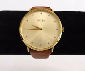 Hugo Boss Ladies 'Jillian' Watch with Tan Leather Strap - Picture 1 of 11