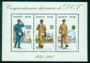 BRAZIL SCOTT # 1733 SOUVENIR SHEET, DEPT. OF POSTS AND TELEGRAPHS, GREAT PRICE! - Picture 1 of 1
