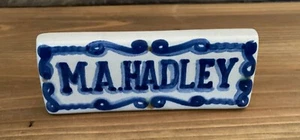 MA Hadley Sign --- to display in front of your collection - Picture 1 of 6