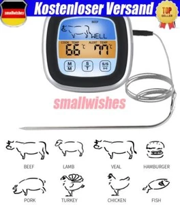 Grillthermometer Digital Bratenthermometer BBQ Smoker Fleischthermometer Fühler# - Bild 1 von 11