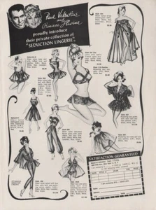 1969 House Of Valentine Women's Lingerie Clothing Print Ad - Picture 1 of 1