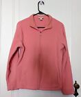 L.L. Bean Women’s Pink Fleece Full Zip Jacket L Large Polartec Polyester Vintage