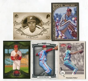 Steve Carlton 5 Baseball Card Lot HOF CARDINALS PHILLIES INDIANS TWINS (LOT 12) - Picture 1 of 1