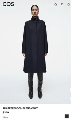 COS - ABRIGO MEZCLA LANA TRAPECIO Foto 1 de 4